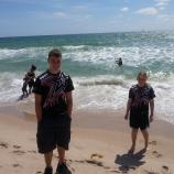 Kids at Atlantic Ocean